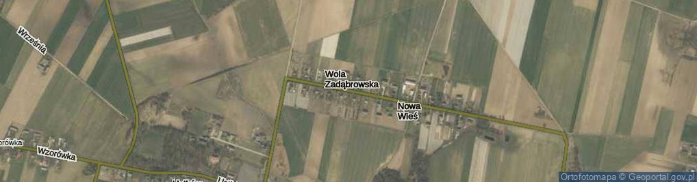 Zdjęcie satelitarne Wola Zadąbrowska ul.